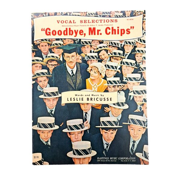 Vintage Goodbye Mr. Chips Vocal Selections Music 1969 Movie Songbook O'Toole - Picture 1 of 9